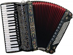 Accordion With Full Decoration