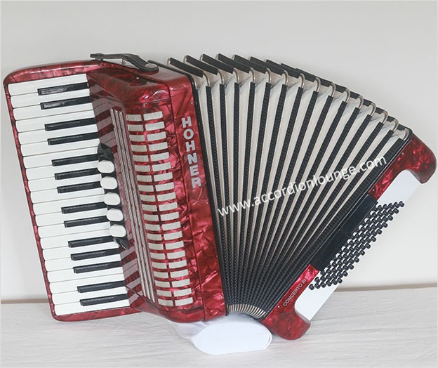 Hohner Concerto III T 72 Bass Piano Accordion - Accordion Lounge