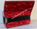 Hohner Bravo III 96 Bass Piano Accordion (Red) - Accordion Lounge