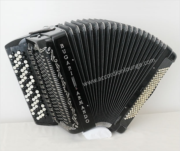 Bugari 5 Voice ChampionCassotto 120 Bass Chromatic Button Accordion - Accordion Lounge