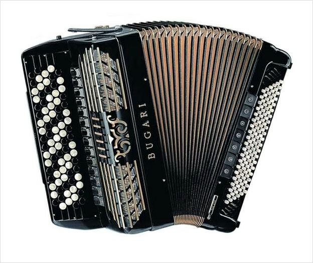 Bugari Armando 508 Gold Plus Chromatic Accordion - The Accordion Lounge