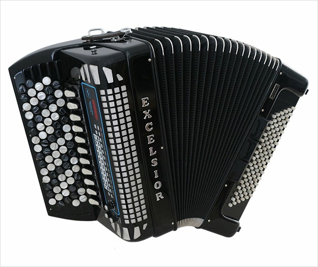 Excelsior Midivox 3  96 Bass Chromatic Button Accordion - Accordion Lounge