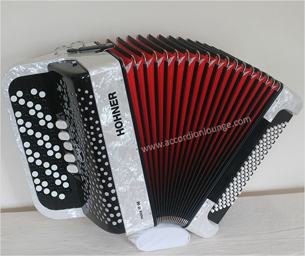 Hohner Nova III &nbsp;96 Bass Chromatic Button Accordion - Accordion Lounge