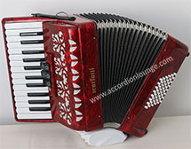 Scarlatti Red 48 Bass Piano Accordion - Click to Enlarge Scarlatti Red 48 Bass Piano Accordion - Accordion Lounge