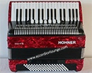 Hohner Bravo III 96 Bass Piano Accordion (Red) - Accordion Lounge