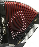 Decorated Piano Accordion Bellows - Diamond Design