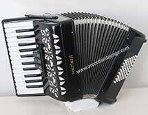 Scarlatti Black 48 Bass Piano Accordion - Click to Enlarge Scarlatti Black 48 Bass Piano Accordion - Accordion Lounge